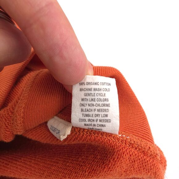 NEW Taylor Stitch Fillmore Crewneck Rust Sweatshirt Minimal Casual Athleisure - Picture 9 of 9